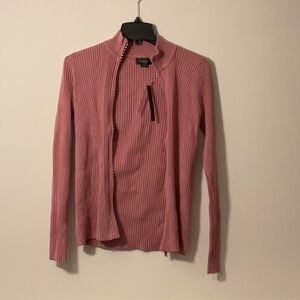 Belldini Pink Ribbed Turtleneck Sweater